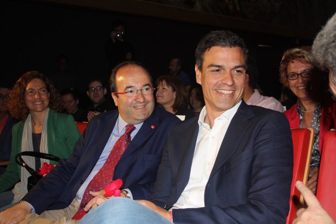 Miquel Iceta i Pedro Sánchez.