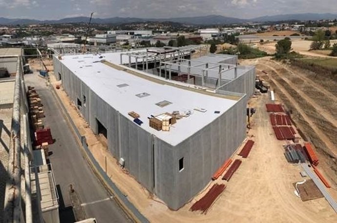 La nova planta d'Idilia Foods en fase de construcció a Parets del Vallès
