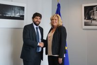 López Miras pone en valor el potencial de la Región para "seguir contribuyendo al crecimiento de la UE"