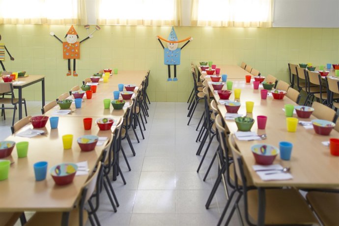 Col·legi, escola, primària, infantil, nen, nena, nens, menjador escolar
