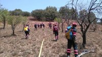 Los bomberos de la Diputación de Teruel (DPT) se forman en extinción de incendios forestales