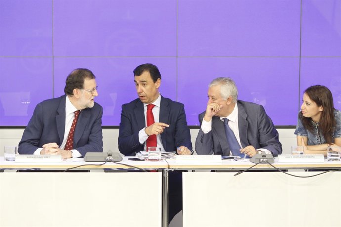 Rajoy, Fernando Martínez Maillo, Javier Arenas i Andrea Levy
