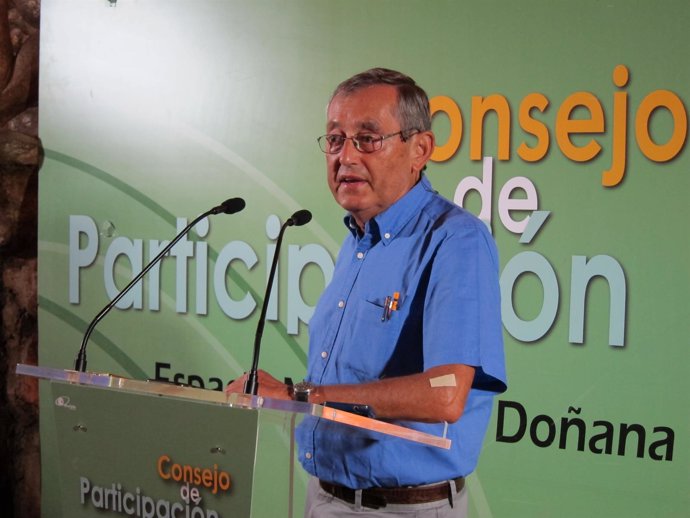 El presidente del Consejo de Participación de Doñana, Miguel Delibes. 