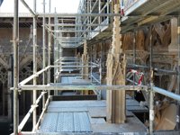 El 23 de julio se reanudan las visitas guiadas a las obras de restauración del claustro de la Catedral de Pamplona