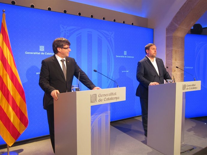  Carles Puigdemont i Oriol Junqueras           