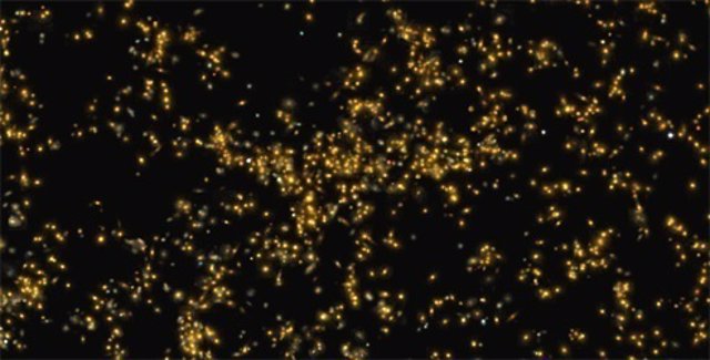 Distribución de galaxias en el supercúmulo de Saraswati