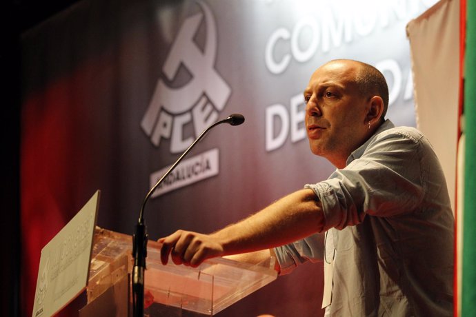 El secretario general del Partido Comunista de Andalucía (PCA), Ernesto Alba