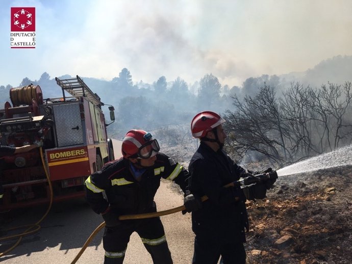 Incendio en Vall d'Alba