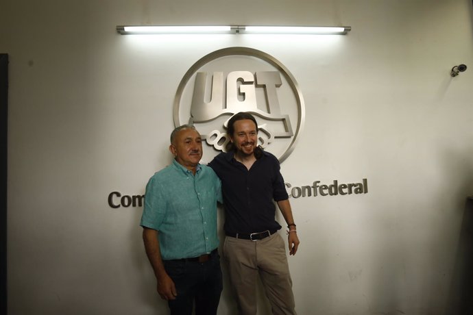 Reunión entre Pepe Álvarez y Pablo Iglesias 