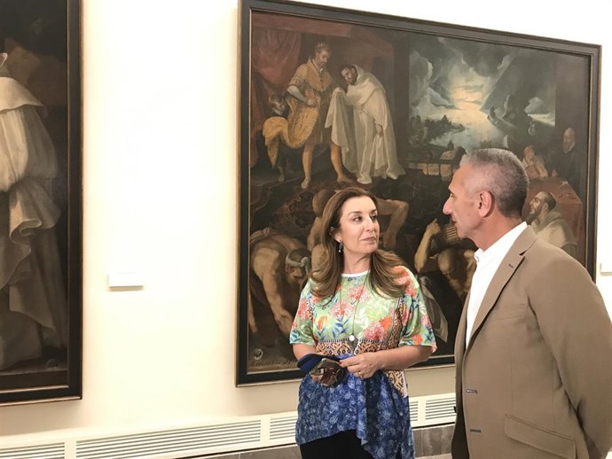 Consejero de Cultura y la directora del museo de Bellas Artes de sevilla