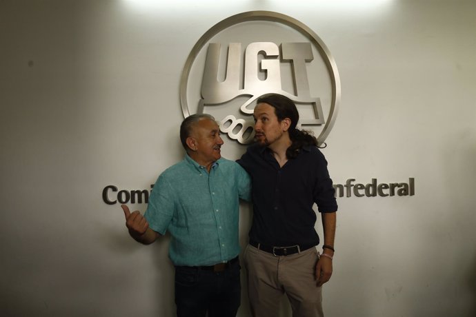 Reunión entre Pepe Álvarez y Pablo Iglesias 