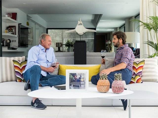 Feliciano López y Bertín Osborne en 'Mi casa es la tuya'