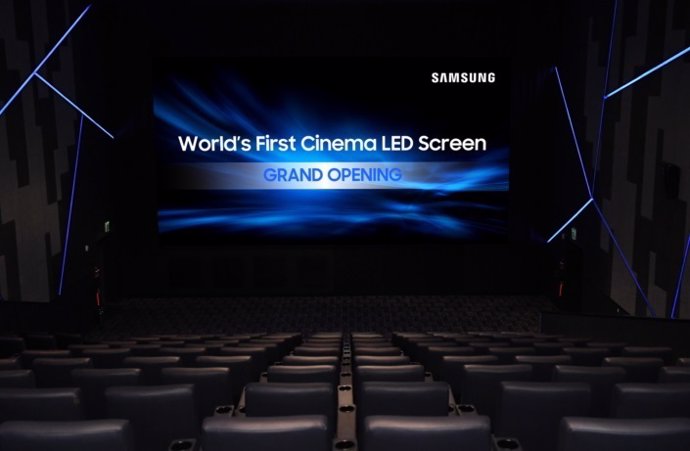 Samsung cine pantalla LED cines tecnología