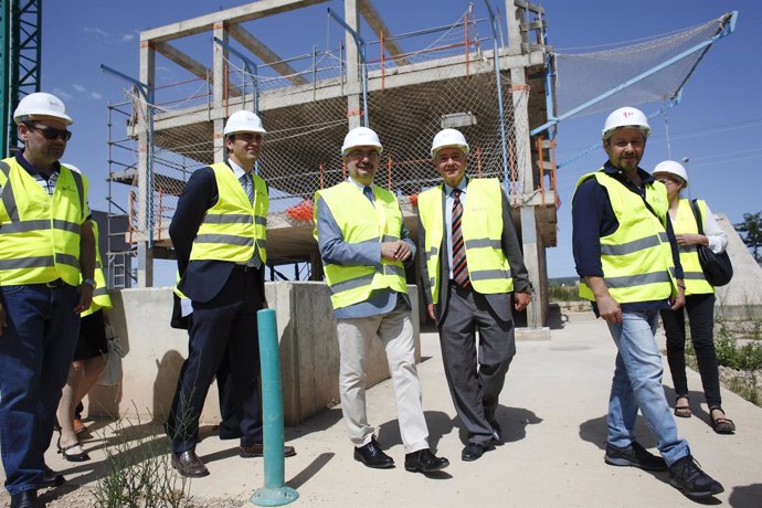 Lambán visita el Centro de FP de Fundación Laboral de la Construcción de Aragón