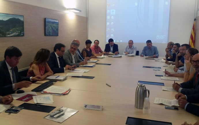 Reunió sobre el riu Ter amb el conseller Josep Rull