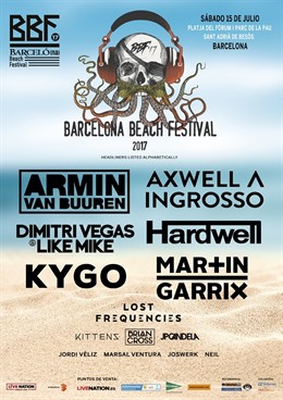 Cartell del Barcelona Beach Festival 2017