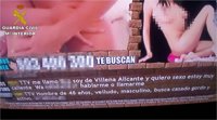 Detenido un menor de Villena (Alicante) por publicar el móvil de una amiga en un anuncio de contactos sexuales