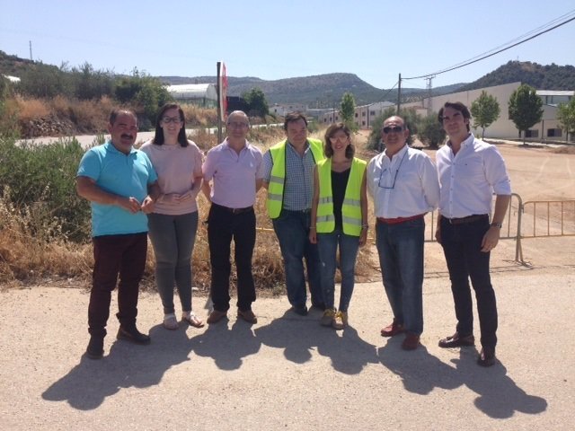 Visita de José Castro a Fuensanta de Martos (Jaén)