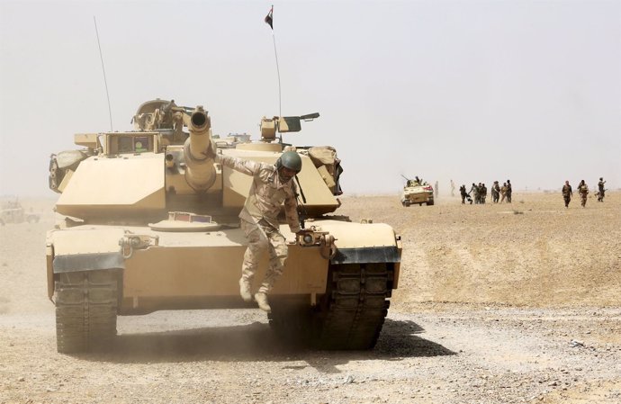 Tanque en la provincia de Anbar, en Irak