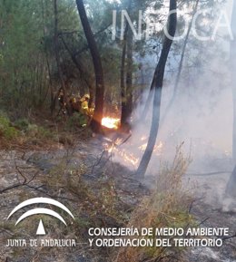 Incendio en Calañas (Huelva)