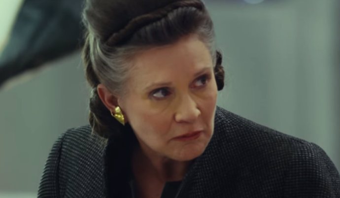 Carrie Fisher en 'Star Wars: Los últimos jedi'