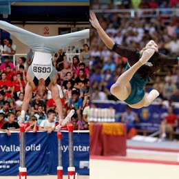 Los gimnastas Rubén López y Ana Pérez, campeones de España