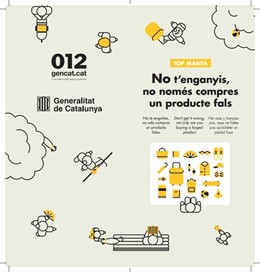 Campanya de la Generalitat contra el 'top manta'