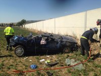 Fallece un hombre tras volcar el vehículo en el que viajaba en Renedo (Valladolid)