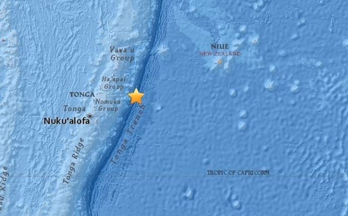 Terremoto en Tonga