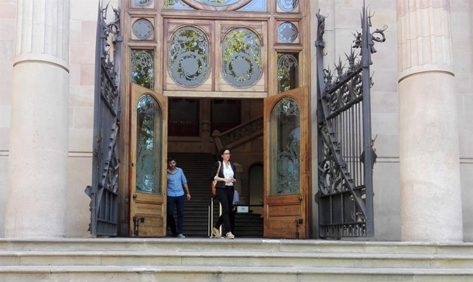 La portaveu d'JxSí en el Parlament Marta Rovira surt del TSJC