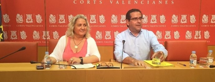 María José Ferrer y Jorge Bellver en rueda de prensa