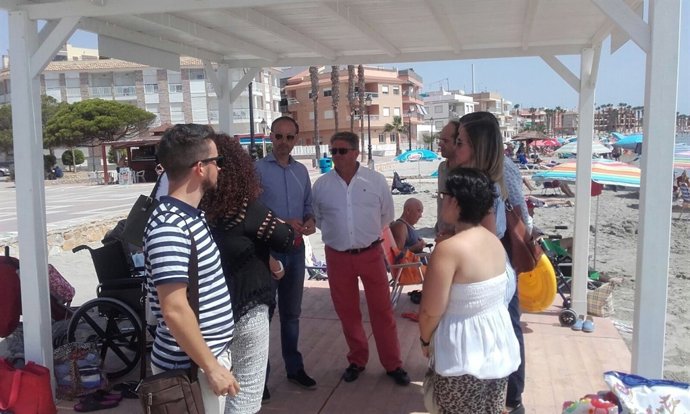 Celdrán en la presentación de las nuevas áreas para personas con discapacidad