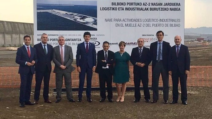 Inicio obras planta Haizea Wind en el Puerto de Bilbao.