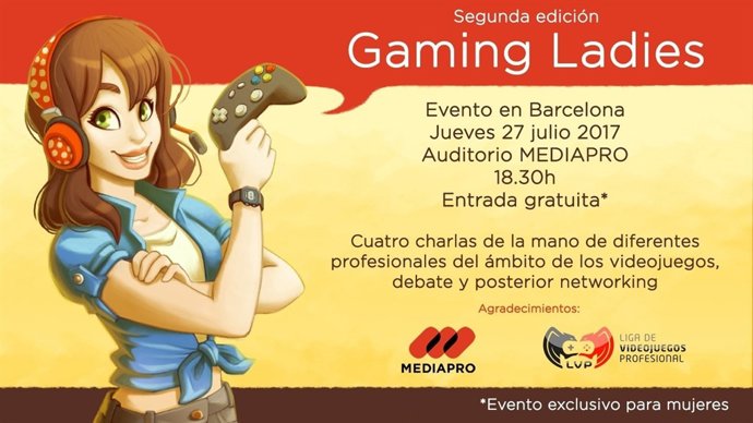 Cartell de l'esdeveniment Gaming Ladies