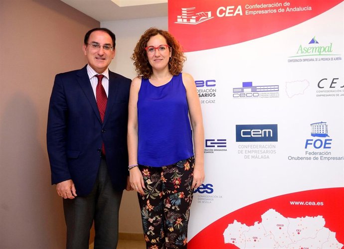 Presidente de CEA y secretaria general de CCOO-A