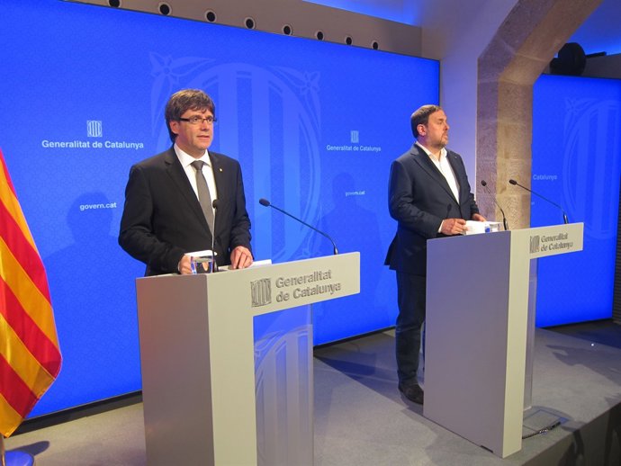  Carles Puigdemont i Oriol Junqueras