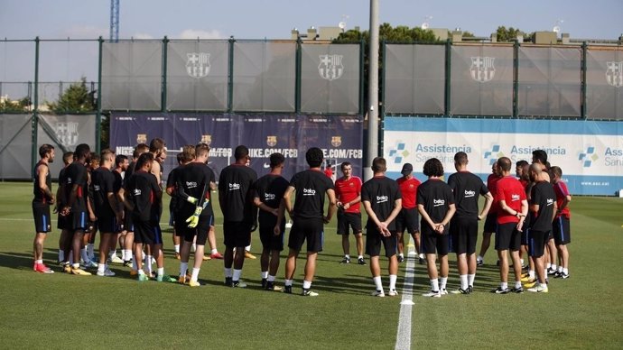 Barcelona entrenamiento Ernesto Valverde