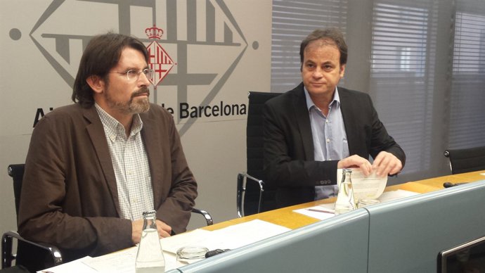 El tinent d'alcalde J.Asens i el comissionat Frederic Ximeno