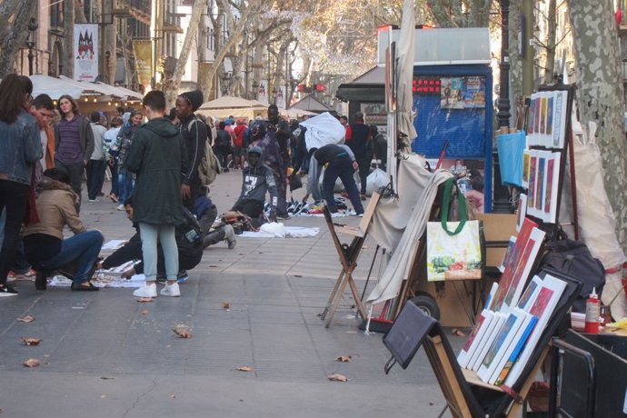 Top manta en Barcelona