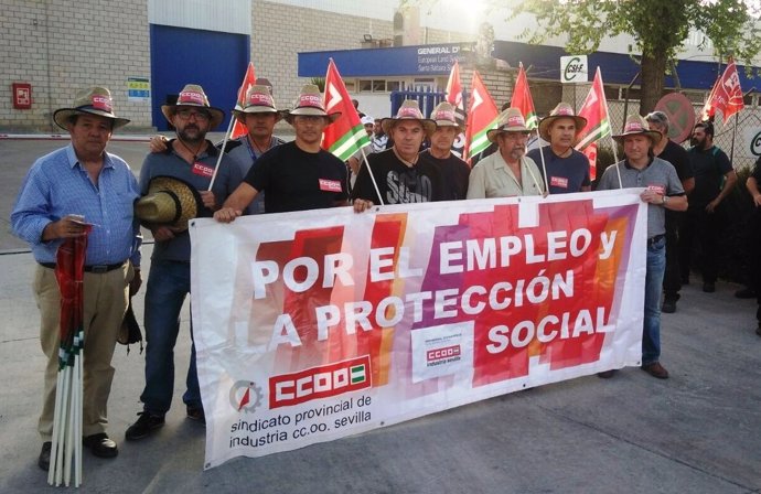 Foto CCOO. Concentración Santa Bárbara.