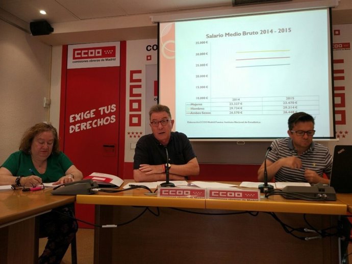 Jaime Cedrún, presenta el informe de Estructura Salarial en la CAM 2015