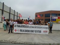 La huelga paraliza por segundo día consecutivo la actividad productiva de Sistemas Britor