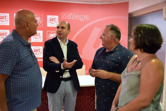 Conejo (PSOE) reunión con FeSP de UGT Málaga