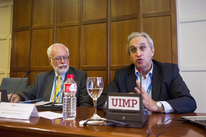 Ángel Luis Arias (ENAIRE) y Javier Marín (AENA)