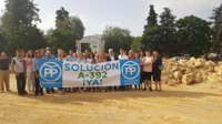 Virginia Pérez exige a la Junta que termine de ejecutar el proyecto en la carretera A-392 Alcalá-Dos Hermanas (Sevilla)