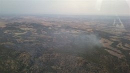 Incendio forestal en Samper de Calanda