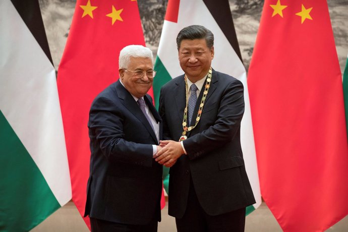 Mahmud Abbas y Xi Jinping