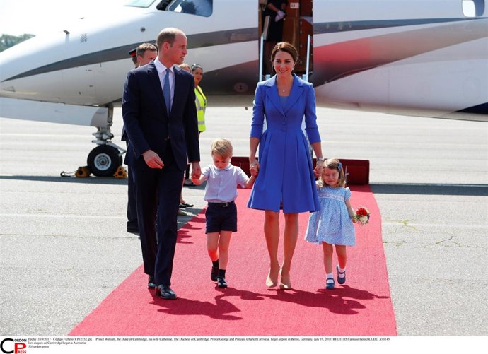 Los Duques de Cambridge y sus hijos 