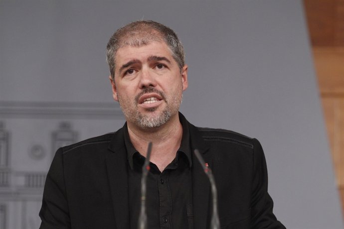 Roda de premsa d'Unai Sord, nou secretari general de CCOO