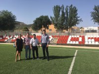 Campillo de Arenas  mejora su campo de fútbol-7 a través del Plan Especial de Empleo de Diputación